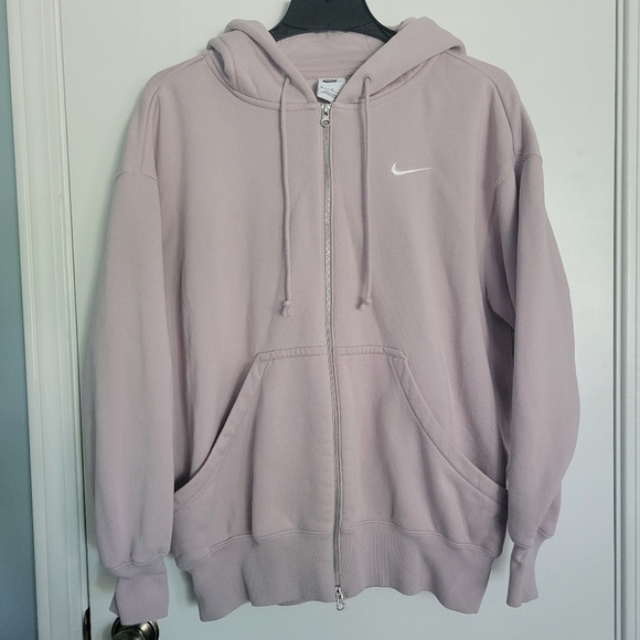 Nike Front Zip Hoodie Sweatshirt Womens Medium Purple - Picture 2 of 9